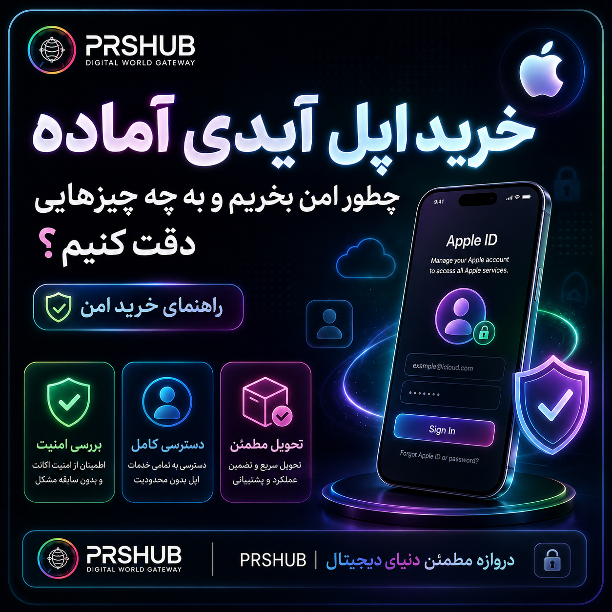 خرید امن اپل آیدی